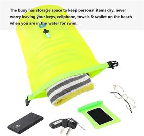 img 2 attached to 🏊 Enhance Your Open Water Experience with Kongger 20L Inflatable Swim Buoy for Swimmers and Triathlons - Keep Dry and Stay Safe!