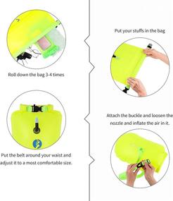 img 1 attached to 🏊 Enhance Your Open Water Experience with Kongger 20L Inflatable Swim Buoy for Swimmers and Triathlons - Keep Dry and Stay Safe!