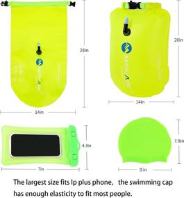 img 3 attached to 🏊 Enhance Your Open Water Experience with Kongger 20L Inflatable Swim Buoy for Swimmers and Triathlons - Keep Dry and Stay Safe!