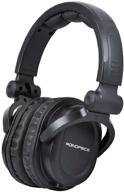 monoprice premium hi-fi dj style over-the-ear pro headphones with inline mic/controller - black логотип