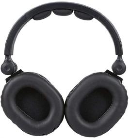 img 2 attached to Monoprice Premium Hi-Fi DJ Style Over-The-Ear Pro Headphones with Inline Mic/Controller - Black