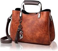 👜 chic and compact vegan leather purse for women – stylish top-handle handbag logo