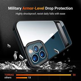 img 2 attached to TORRAS MoonClimber iPhone 12 Pro Max Case - Military Armor Shockproof Slim Hard Phone Case with Kickstand [6.7'' Black]