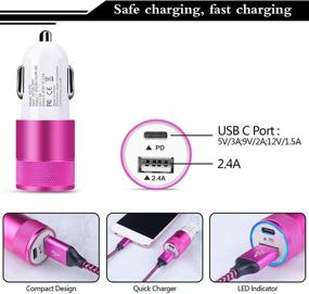 img 1 attached to USB C Car Charger Accessories & Supplies for Vehicle Electronics Accessories