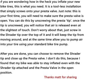 img 3 attached to EISGE Presta to Schrader Valve Adapter: Easy Inflation for French/UK-Tire Users with Standard Pump or Air Compressor