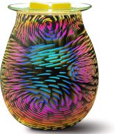 🕯️ bobolyn 3d swirl glass electric wax melt warmer - stylish oil burner for fragrance lovers logo