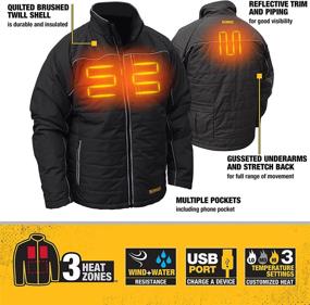 img 3 attached to DEWALT DCHJ075D1 3X Heated Quilted Jacket