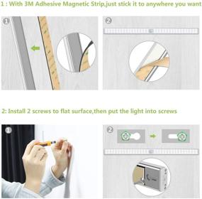 img 1 attached to 🔦 OxyLED 64 LED Rechargeable Motion Sensor Closet Light: Wireless Stick-Anywhere Night Safe Light for Cabinets, Closets, and More!