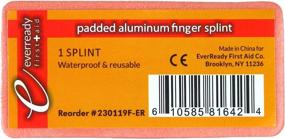 img 1 attached to 🏥 Protective & Comfortable Aluminum Finger Splints - 10 Pack for Effective First Aid