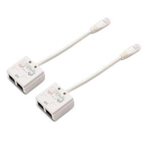 img 4 attached to 🔌 Enhance Your Network: Cable Matters Ethernet Cable Share Kit in White – Up to 100 Mbps – Easy-to-Follow Connection Diagram Included