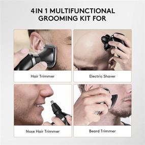 img 3 attached to Silver Head Shaver - Electric Razor for the Perfect Bald Look, Wet & Dry Shave, 5D Floating Smooth Shaving Experience for Bald Men, Cordless Rechargeable & Anti-Pinch Shaver- LED Display