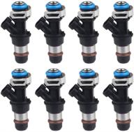 🔧 jdmon fuel injectors compatible with chevy silverado 1500 2500 3500 tahoe & gmc sierra 1500 2500 3500 tahoe 4.8l 5.3l 6.0l 2001-2006 | replace oem# 17113553 fj315 17113698 | set of 8pcs logo