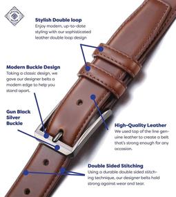 img 1 attached to 👔 Explore Gallery Seven Mens Belt Mahagony: Top-notch Men's Accessories