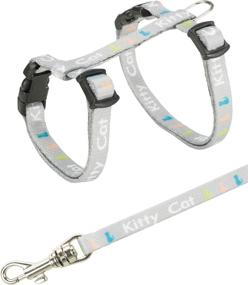 img 3 attached to 🐱 Trixie 4181 Harness and Lead Set for Kittens/Small Cats - Nylon 21-33 cm/8 mm, Assorted Color