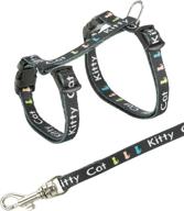 🐱 trixie 4181 harness and lead set for kittens/small cats - nylon 21-33 cm/8 mm, assorted color logo