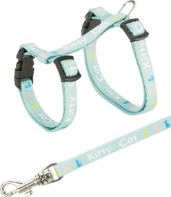 img 1 attached to 🐱 Trixie 4181 Harness and Lead Set for Kittens/Small Cats - Nylon 21-33 cm/8 mm, Assorted Color