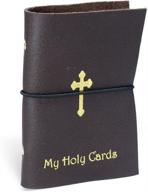 🙏 stamped leatherette prayer holder wallet logo