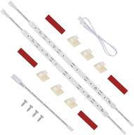 🔌 litever extra 12 inches rigid led light strips with male-female connectors – 12vdc, 2.2w, daylight white 5000k – ideal add-on for litever ll-024 under cabinet lighting kit (2-pack-5000k) логотип