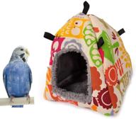 🐦 bird plush hammock parrot hanging snuggle cave happy hut tent for small birds and rodents - parakeet, cockatiel, conure, lovebird, budgie, hamster, gerbil, rat, chinchilla, squirrel - cage-friendly logo