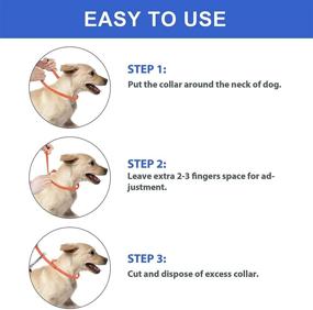 img 2 attached to 🐶 Waterproof Flea Collar for Dogs - 2 Pack, 8-Month Prevention, Adjustable and One Size Fits All, 25 Inch, Natural Flea and Tick Collar for Dogs