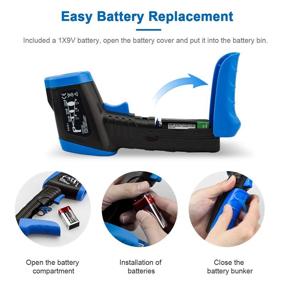 img 1 attached to 🌡️ AP-981A Digital Laser Infrared Thermometer: Non-Contact Temperature Gun -58℉~662℉ (-50℃~350℃) with Backlight, Data Hold - Ideal for Kitchen Cooking, BBQ, and Automotive Applications