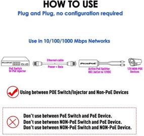 img 3 attached to 💡 Gigabit PoE Splitter: 48V to 12V Adapter for Security Camera, AP, VoIP and More (1000Mbps)