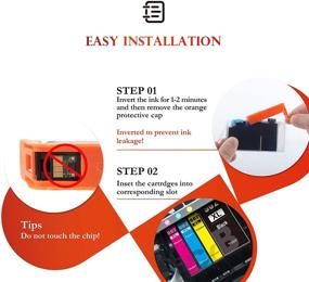 img 1 attached to 🖨️ ejet 902XL 902 XL Compatible Ink Cartridge Replacement for HP 902XL 902 XL - Perfect for OfficeJet Pro 6968 6978 6958 6962 6954 6960 6970 6979 6950 Printer Tray - 2 Black