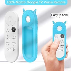 img 3 attached to 📺 Chromecast with Google TV 2020 Remote Protective Case - Shockproof Anti-Slip Cover, Silicone Holder Skin for Google Voice Remote (Glow Blue)