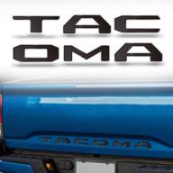 🔤 black winunite tailgate insert letters for tacoma 2016-2021: direct fit, easy installation logo