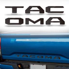 img 4 attached to 🔤 Black Winunite Tailgate Insert Letters for Tacoma 2016-2021: Direct Fit, Easy Installation