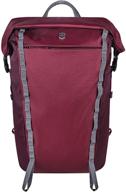versatile efficiency: unleash your style with the victorinox altmont rolltop compact backpack logo