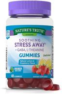 🌿 nature's truth stress away gummies - 48 count, gaba and l theanine for stress relief, non gmo, gluten free supplement - lemon strawberry flavor logo