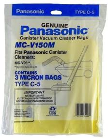 img 1 attached to 🧹 Panasonic MC-V150M Replacement Bags for Canister - 3-Pack: The Ultimate Solution for Convenient Vacuuming