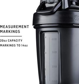 img 3 attached to 🍶 BlenderBottle Classic V2 Shaker Bottle: Protein Shake & Pre-Workout Mixer, 20oz, Clear/Black