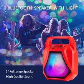 img 2 attached to Portable Bluetooth Speakers Wireless Microphone