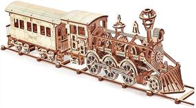 img 2 attached to 🚂 Wood Trick Railway Set: Wooden Train Toy