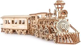 img 3 attached to 🚂 Wood Trick Railway Set: Wooden Train Toy
