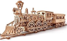 img 4 attached to 🚂 Wood Trick Railway Set: Wooden Train Toy