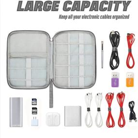 img 2 attached to «Ultimate Electronic Organizer Travel Case для кабелей, зарядных устройств, телефонов, USB, SD-карт - универсальное хранилище электронных аксессуаров, 1 шт.»