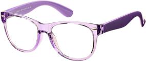 img 3 attached to 👓 Braylenz 2 Pack Kids Blue Light Blocking Glasses: Combat Eye Strain & Headache for Boys and Girls, Unbreakable Frame, Age 3-12 (Transparent+Clear Purple)