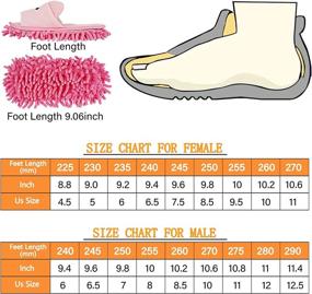 img 3 attached to 🧦 Liitrton Washable Mop Slippers: Microfiber Chenille Shoes for Dust, Dirt & Hair Cleaning in Office and House (Pink)