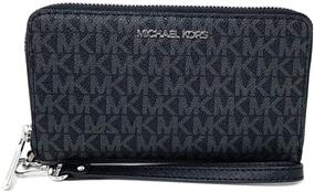 img 4 attached to Стильный и функциональный: женский кошелек Michael Kors Jet Set Travel Medium Zip Around Phone Holder.