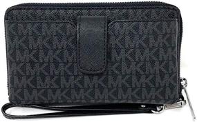 img 3 attached to Стильный и функциональный: женский кошелек Michael Kors Jet Set Travel Medium Zip Around Phone Holder.