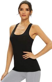 img 2 attached to Femdouce Racerback Workout Activewear Running