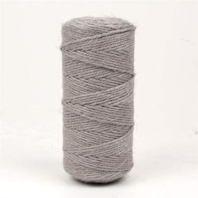 img 4 attached to Newtrend 300 ft Nature Jute Twine: 3Ply Durable String for DIY Craft, Packing, Decoration & Gardening - Eco-Friendly Gray Twine