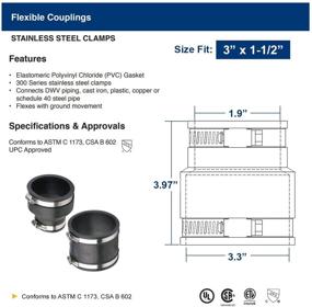 img 2 attached to 4832 Flexible Reducing Stainless Steel Pipe Connector by EVERCONNECT