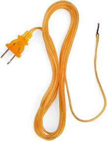 img 2 attached to 8 Foot Gold Lamp Electrical Cord For Making New Lamps &Amp