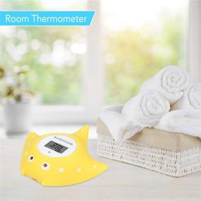 img 1 attached to 🛀 Acculove Baby Bath Thermometer: Ensuring Baby's Safety with Floating Yellow Fish Toy and Fahrenheit Temperature Monitoring