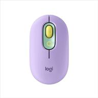 logitech pop mouse - wireless emoji customizable mouse, silenttouch, precision/speed scroll, compact bluetooth design, multi-device support, os compatible - daydream mint logo