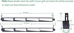 img 2 attached to 🏌️ BETOOLL Golf Cart Rear View Mirror: Eliminate Blind Spots and Enhance Viewing for Club Car, EZGO, and Yamaha - Upgrade Your Standard Mirrors!